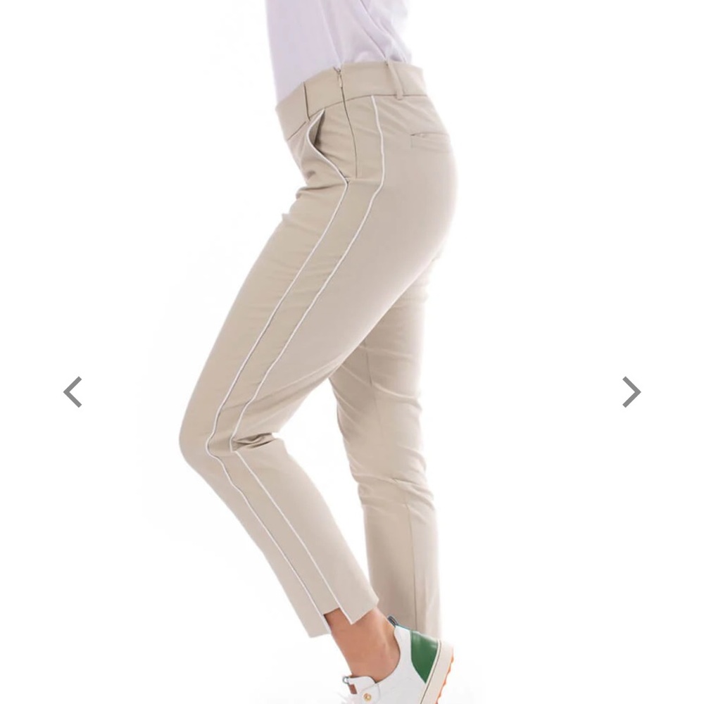 Golftini Khaki Stretch Ankle Golf Pants - size small (like new!)